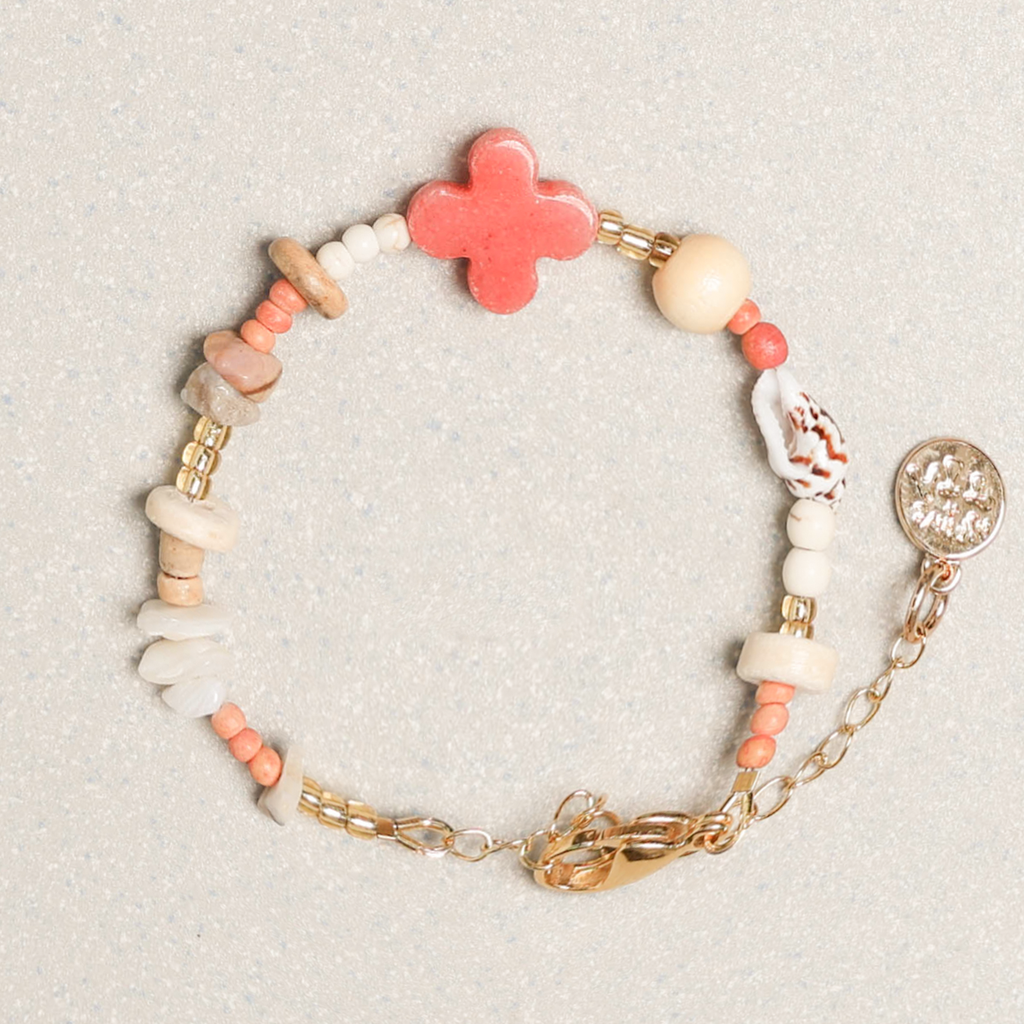 Towtow Archive - Full Clover Symbol Bracelet Blush (OC) product image 1 | TRAB K-Fashion Australia
