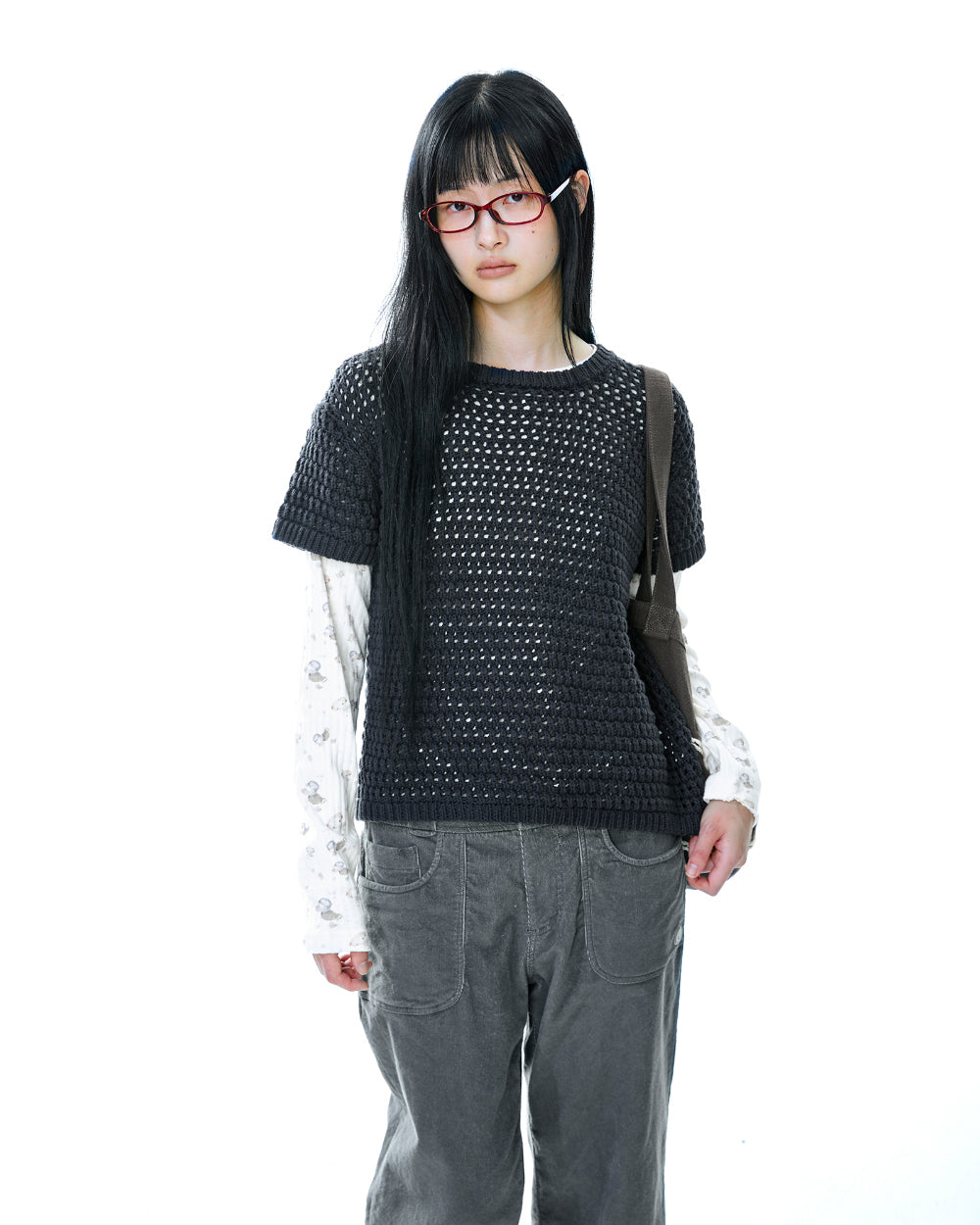 Coyseio - Rustic Corduroy Capri Pants (Charcoal) product image 4 | TRAB K-Fashion Australia