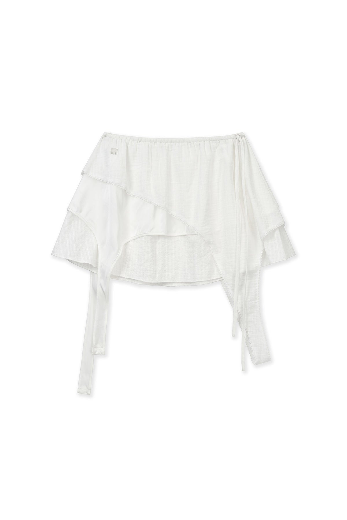 Matin Kim - Multi Panel Layered Skirt (White) product image 1 | TRAB K-Fashion Australia