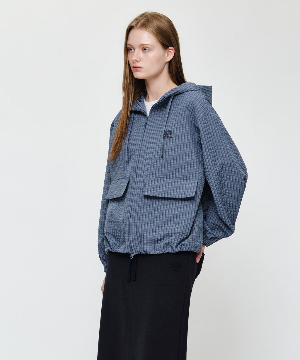 Marithe & Francois Girbaud - Outpocket Hooded Wind Jacket (Blue) product image 2 | TRAB K-Fashion Australia