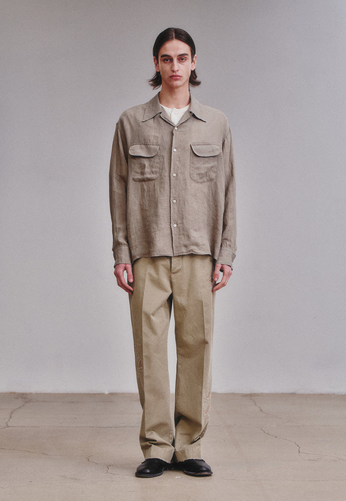 Art if acts - Linen Two Pocket Shirt (Cliff) product image 3 | TRAB K-Fashion Australia