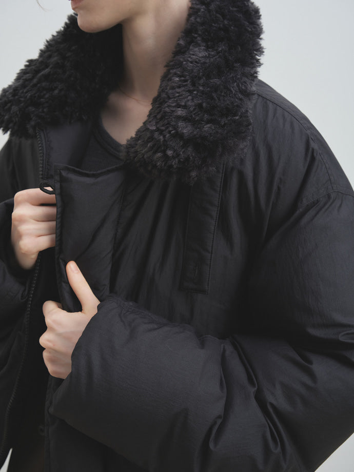Tonywack - Shearling Collar Puffer Blouson (Black) product image 7 | TRAB K-Fashion Australia