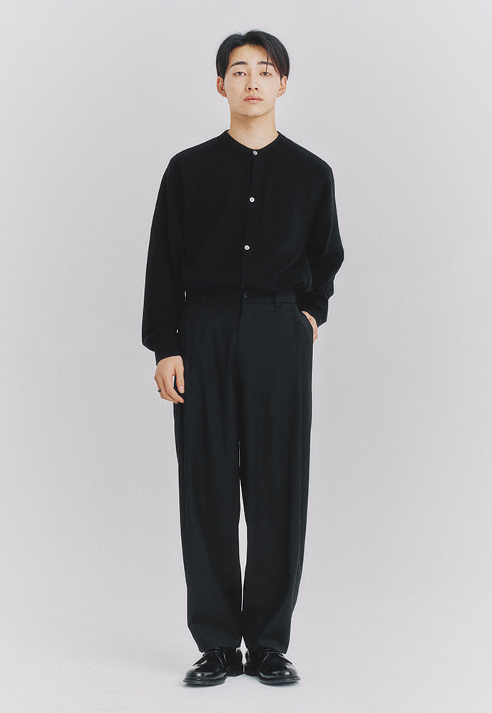 Art if acts - Wool Side Two Tuck Pants (Charcoal) product image 2 | TRAB K-Fashion Australia