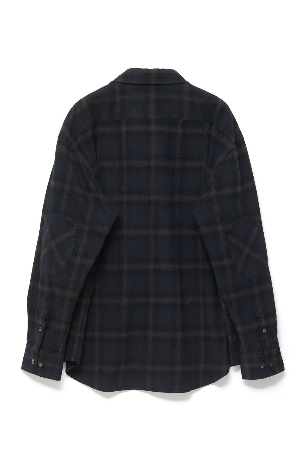 Hatchingroom - Archive Shirt V2 Check (Dyed Blue Charcoal) product image 2 | TRAB K-Fashion Australia