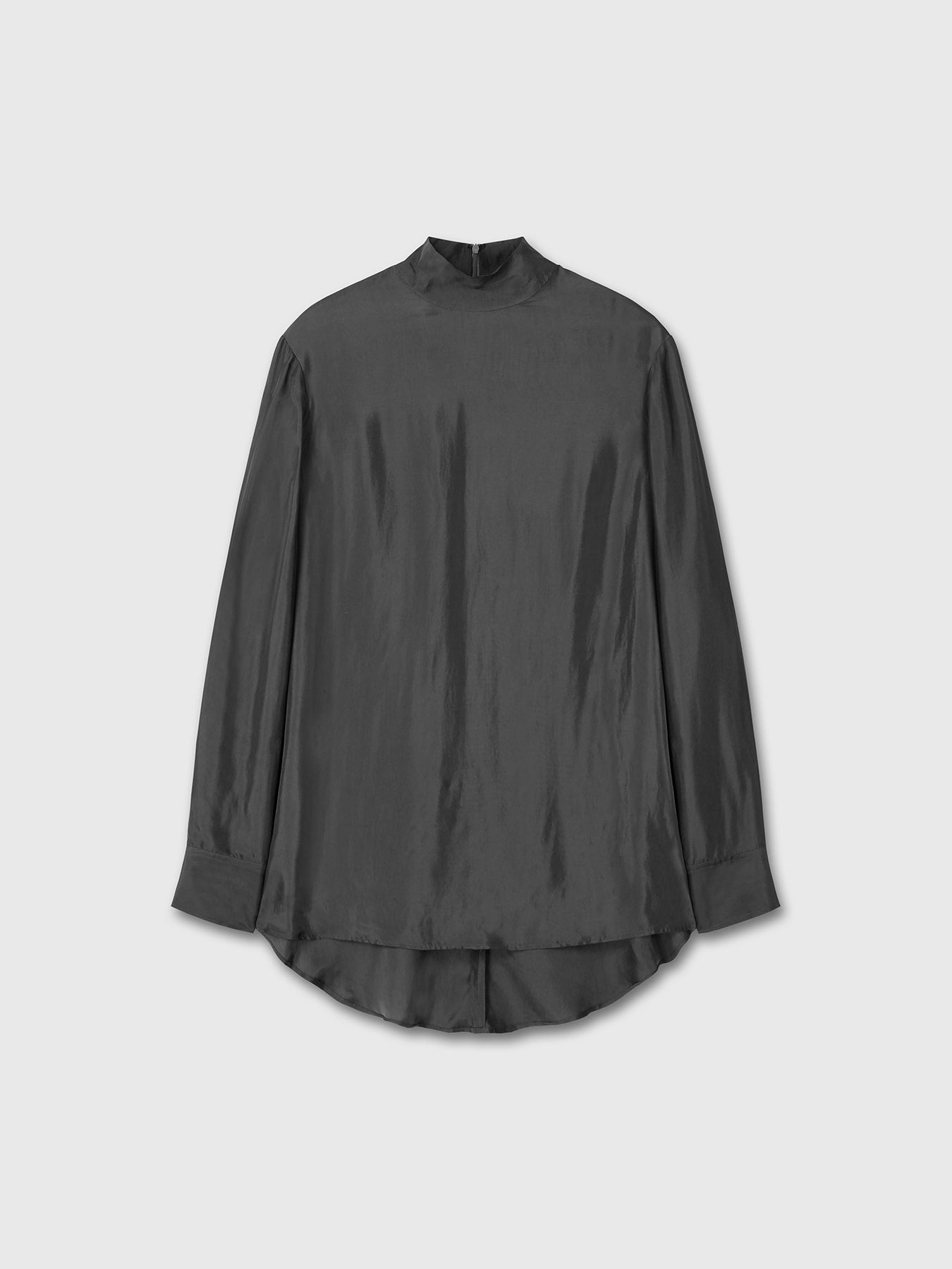 Tonywack - Liquid Oversized High Neck Top (Grey Khaki) product image 8 | TRAB K-Fashion Australia