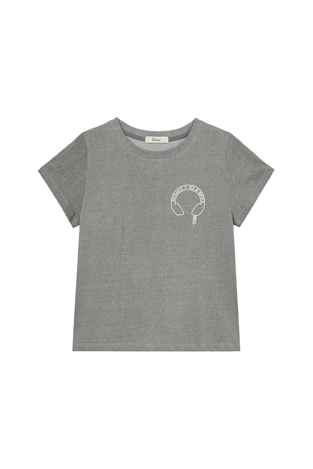 Deinet - Headset Mini T-Shirt (Charcoal) product image 1 | TRAB K-Fashion Australia
