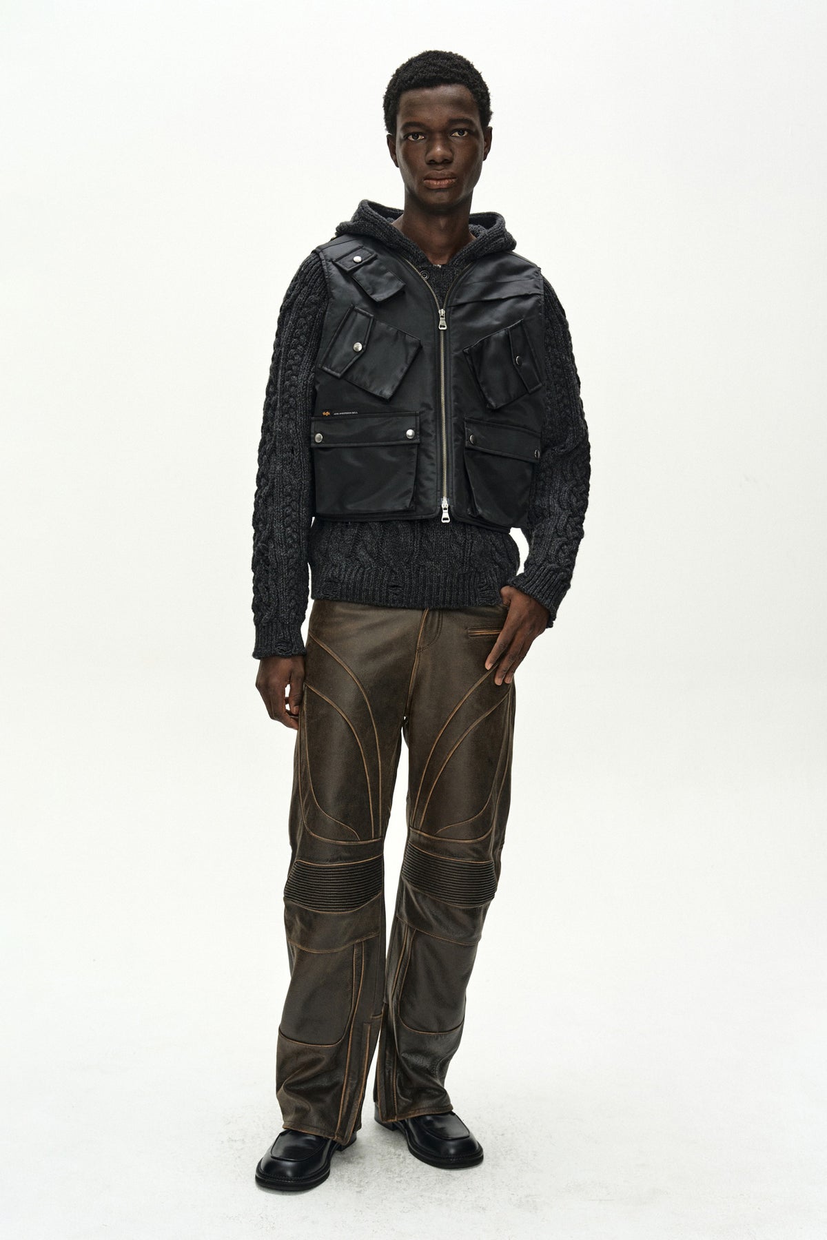 Andersson Bell - Andersson Bell X Alpha Industries Flight Vest (Black) product image 10 | TRAB K-Fashion Australia