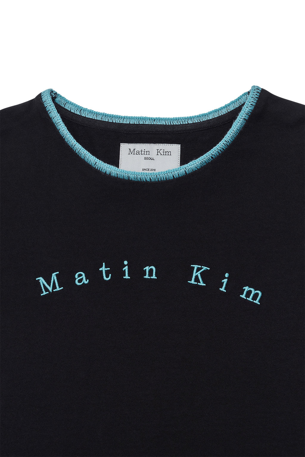 Matin Kim - Color Point Arch Logo Top (Black) product image 3 | TRAB K-Fashion Australia
