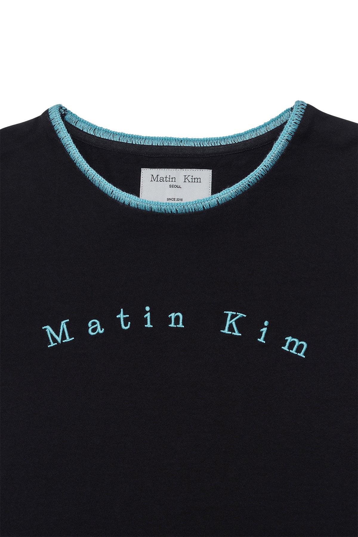 Matin Kim - Color Point Arch Logo Top (Black) product image 3 | TRAB K-Fashion Australia