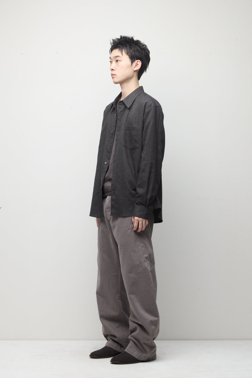 Hatchingroom - Shaped Trousers (Dyed Dusty Grey) product image 10 | TRAB K-Fashion Australia