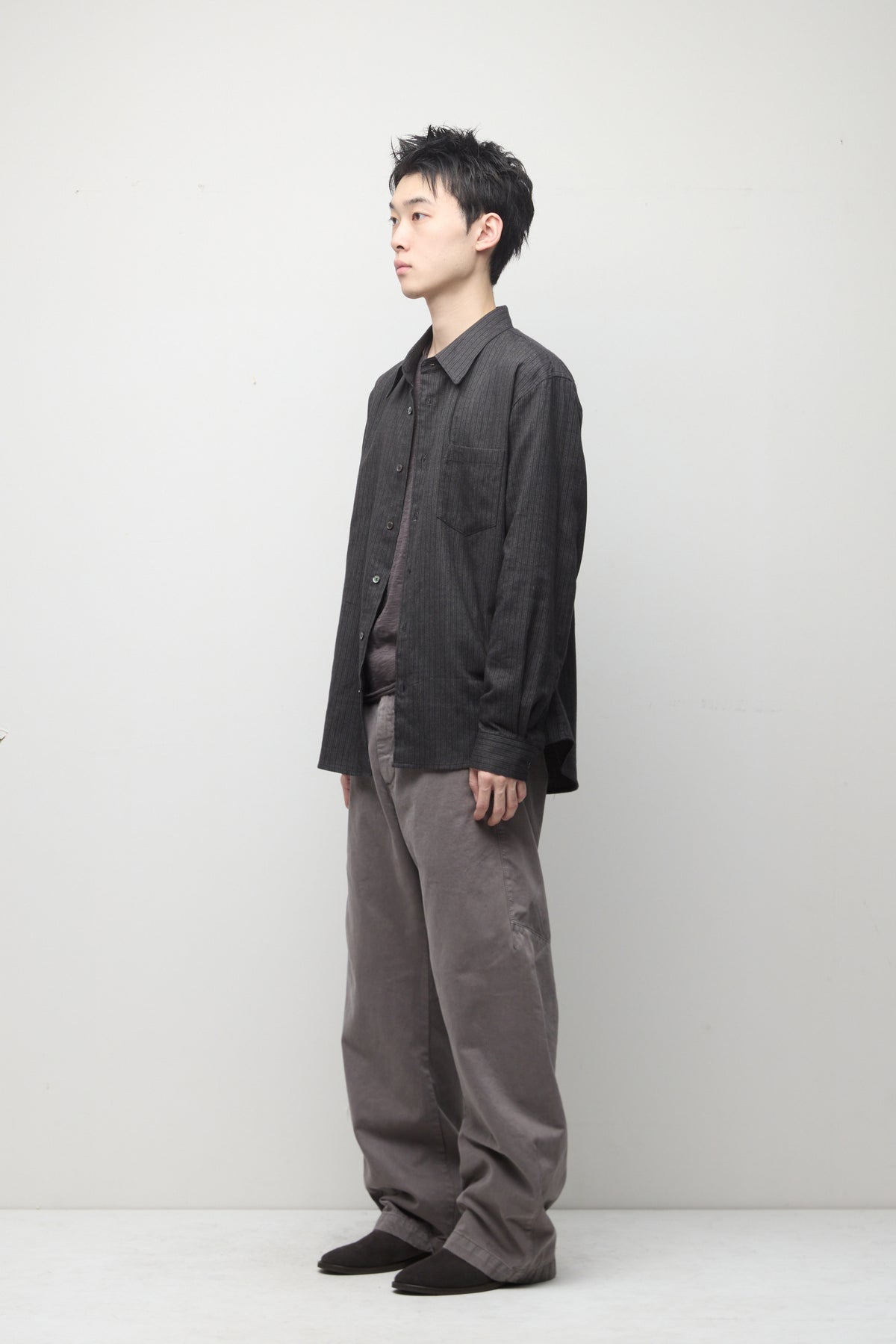 Hatchingroom - Shaped Trousers (Dyed Dusty Grey) product image 10 | TRAB K-Fashion Australia