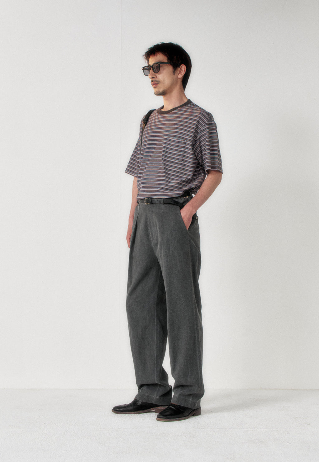 Art if acts - Stripe Pocket Tee (Grey/Blue) product image 2 | TRAB K-Fashion Australia