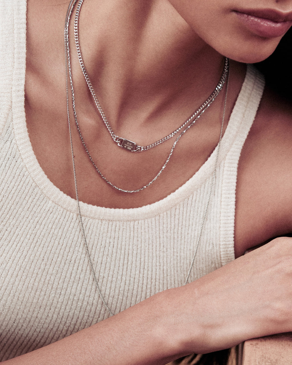 Numbering - Chain Necklace with Plate #5890 product image 1 | TRAB K-Fashion Australia