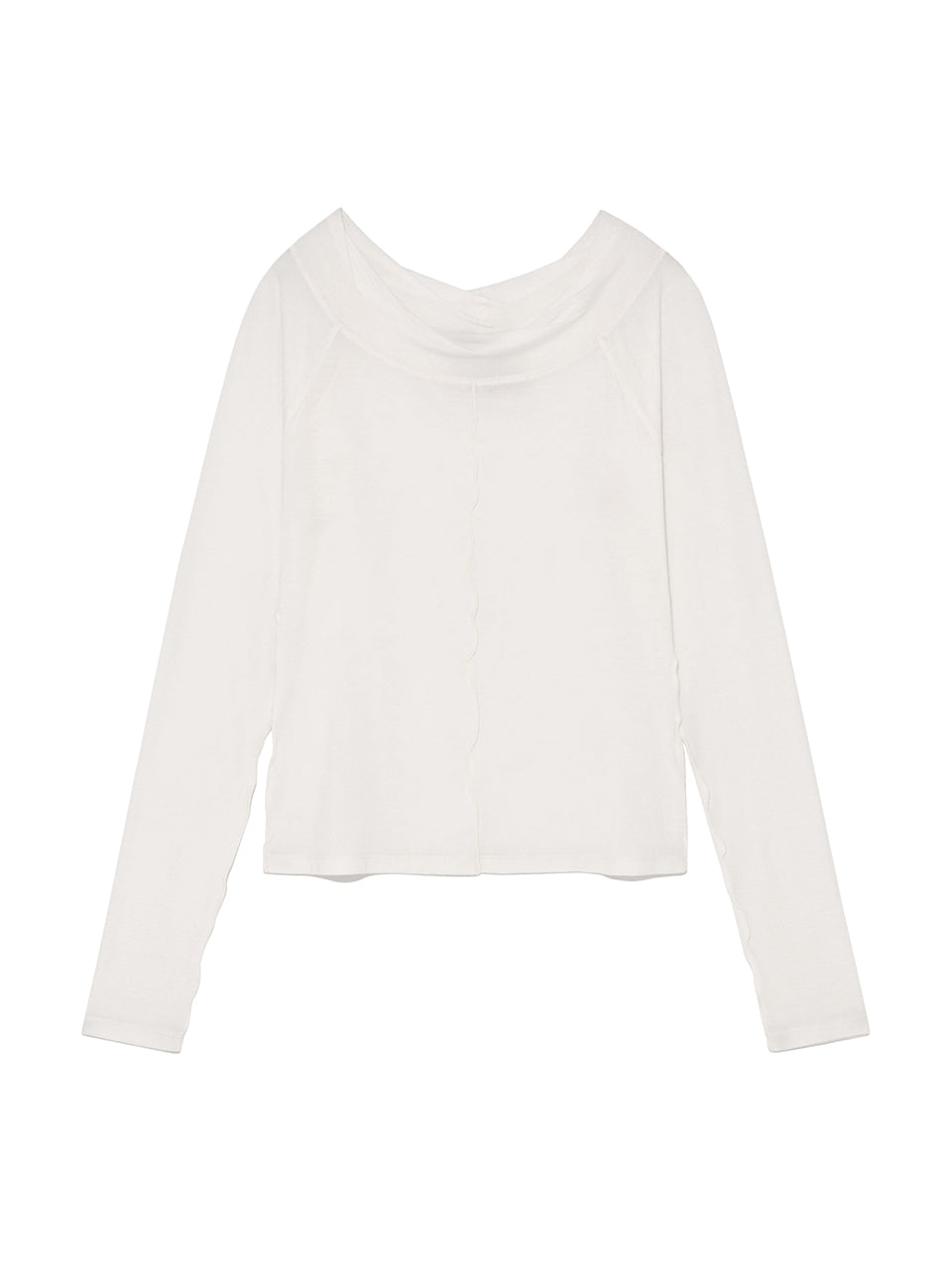 Matin Kim - Wide Neck Raglan Long Sleeve (Ivory) product image 1 | TRAB K-Fashion Australia
