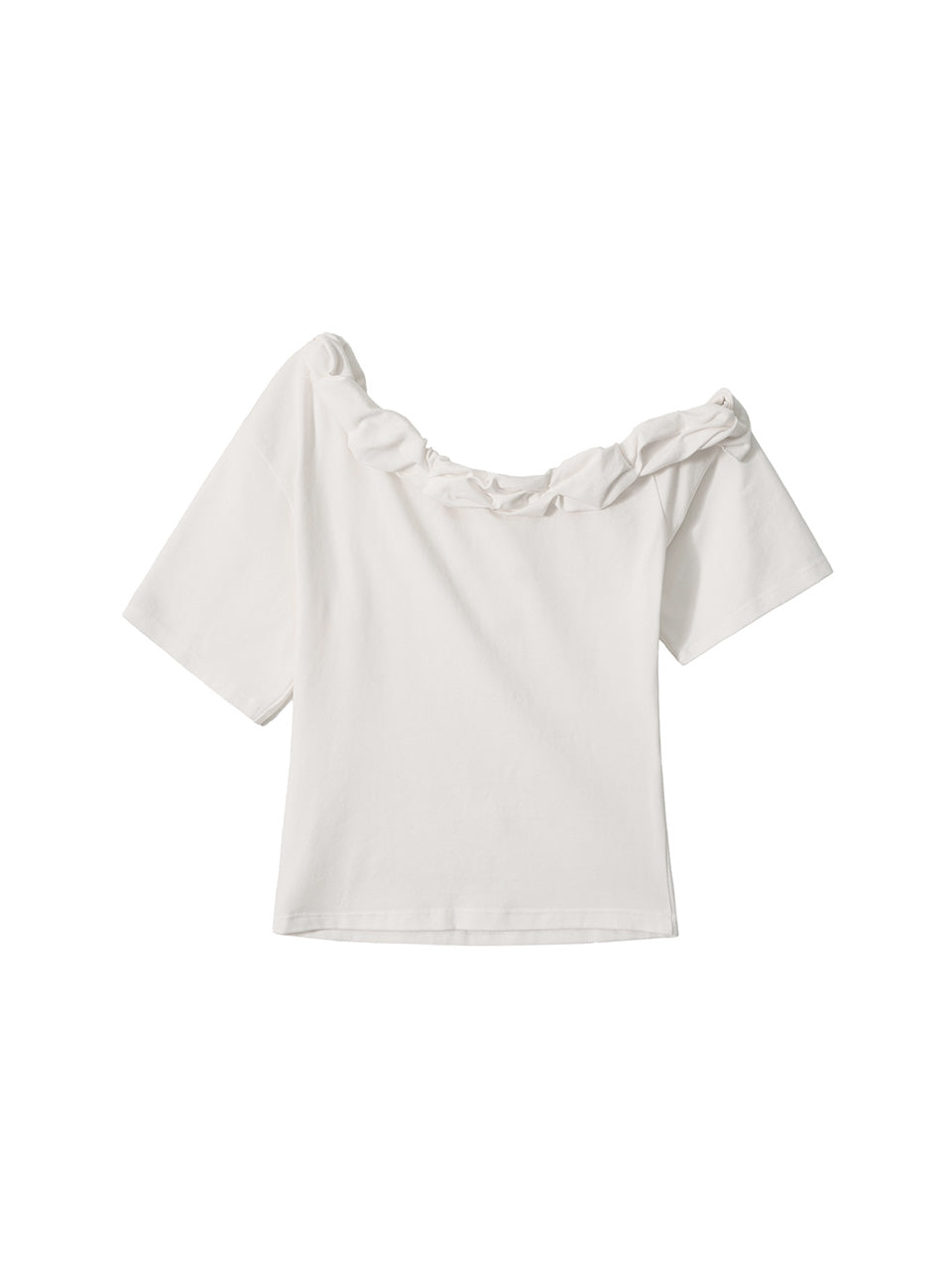 Kijun - Twist One-Shoulder Top (Off-White) product image 8 | TRAB K-Fashion Australia