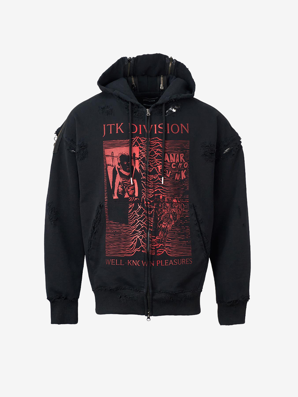 Juntae Kim - 'Jtk Division' Zip-Up Hoodie (OC1) product image 1 | TRAB K-Fashion Australia