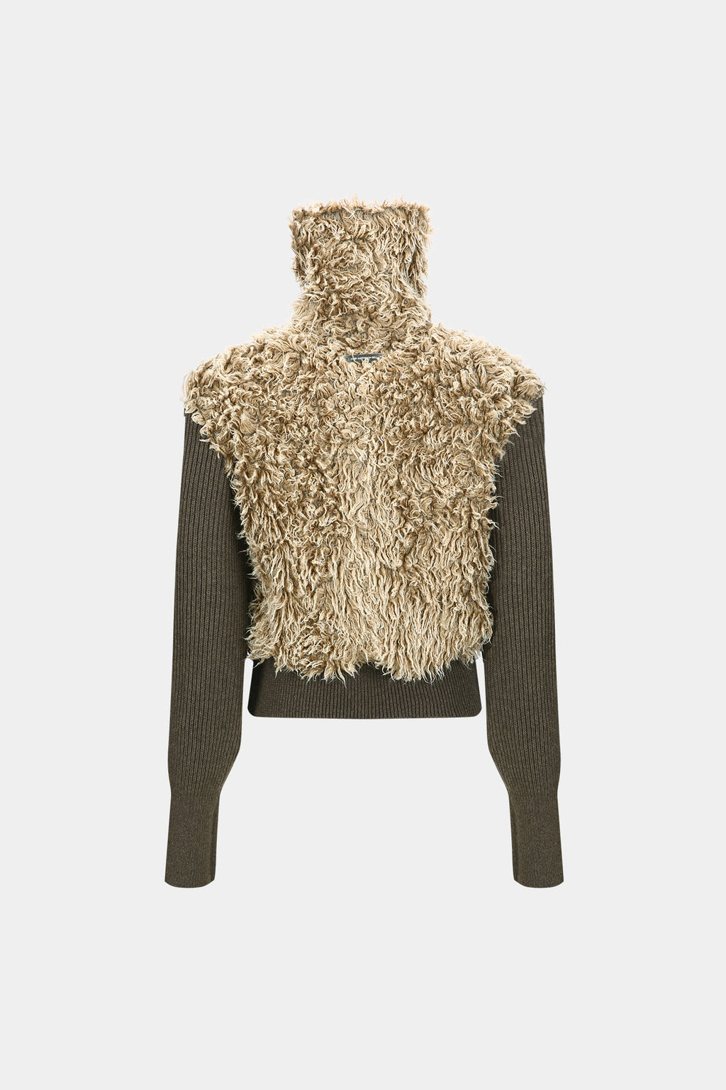 Andersson Bell - Fur Combo Knit Top (Beige) product image 8 | TRAB K-Fashion Australia
