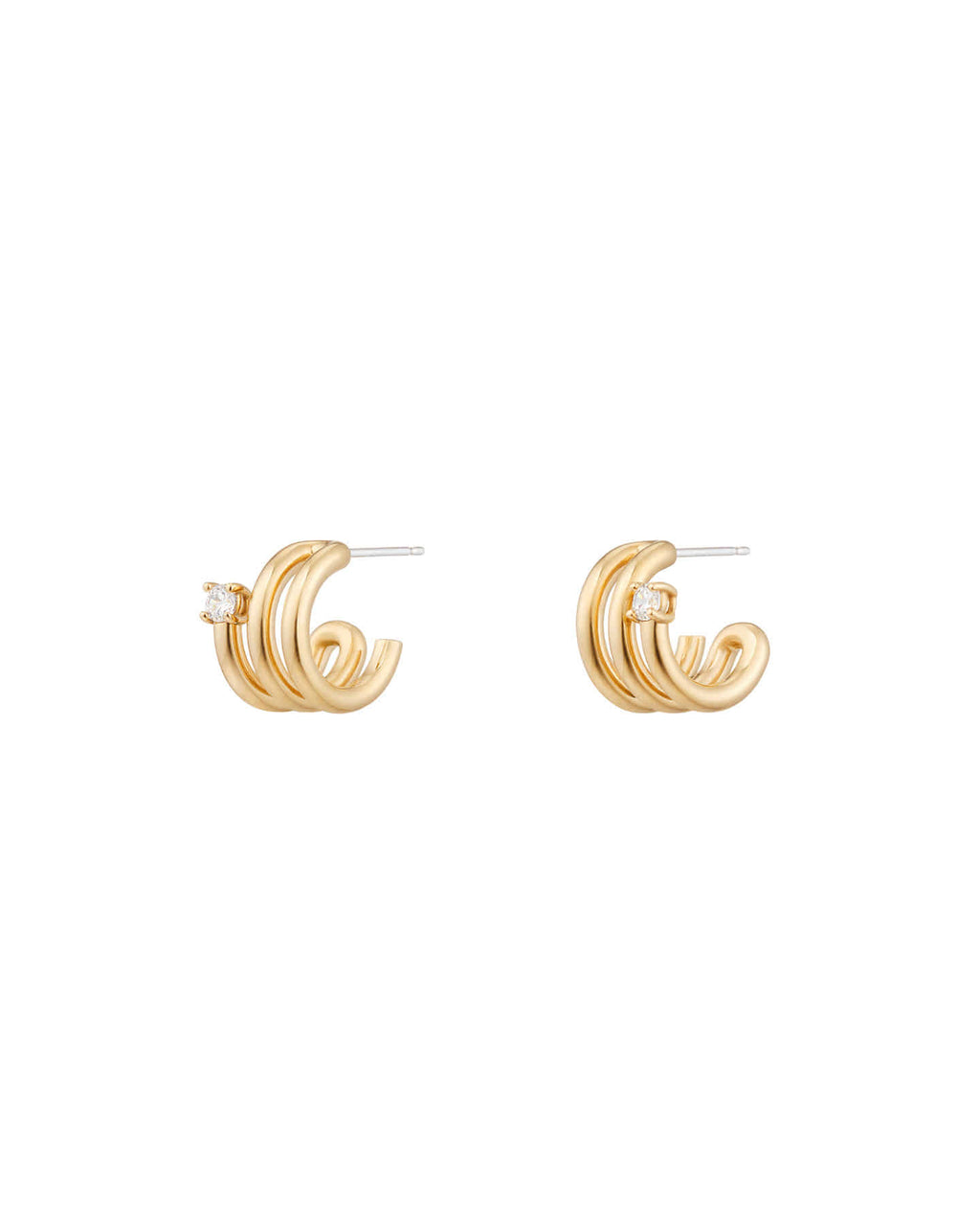 Numbering - Coil with Stone Earrings #8102 product image 10 | TRAB K-Fashion Australia
