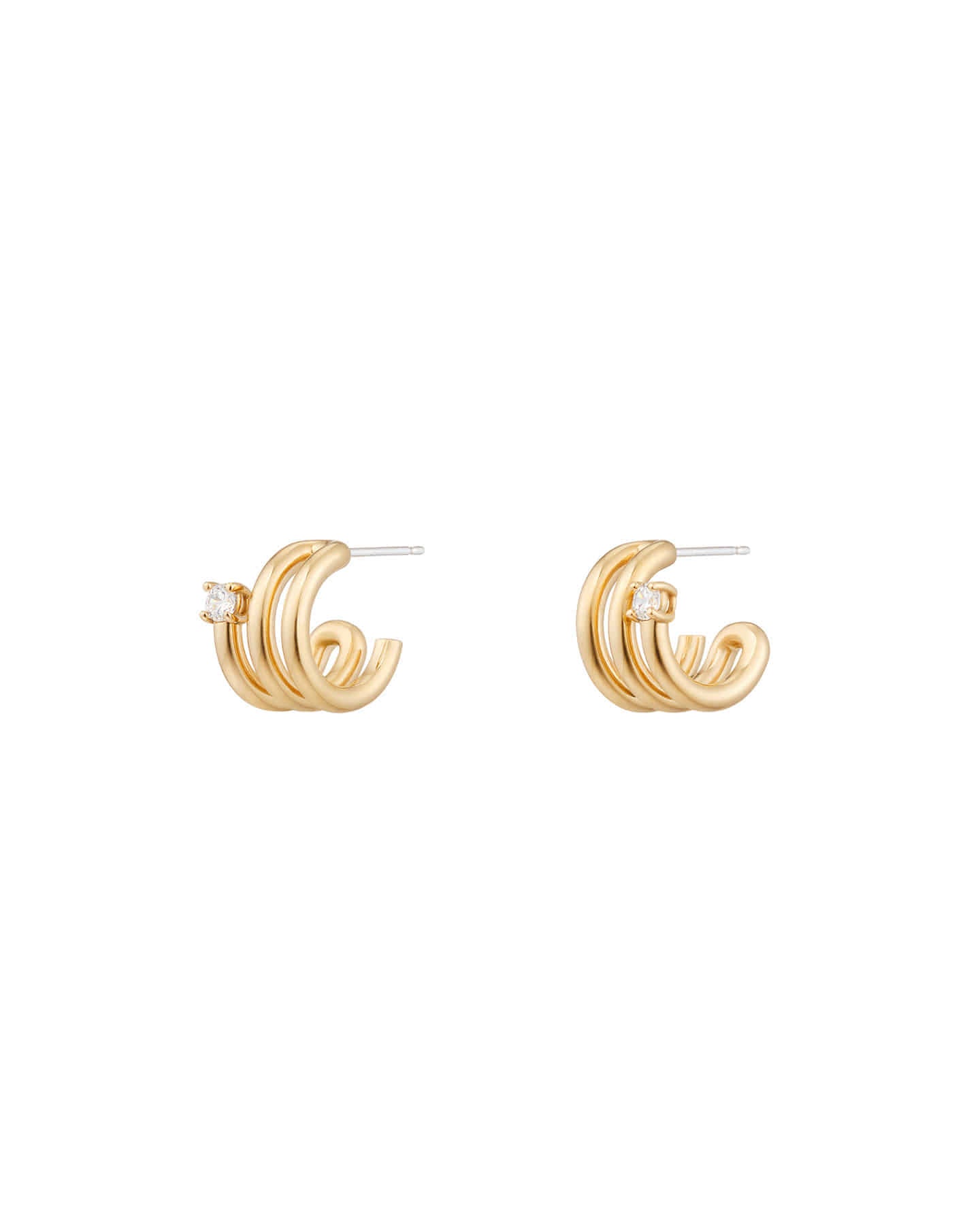 Numbering - Coil with Stone Earrings #8102 product image 10 | TRAB K-Fashion Australia
