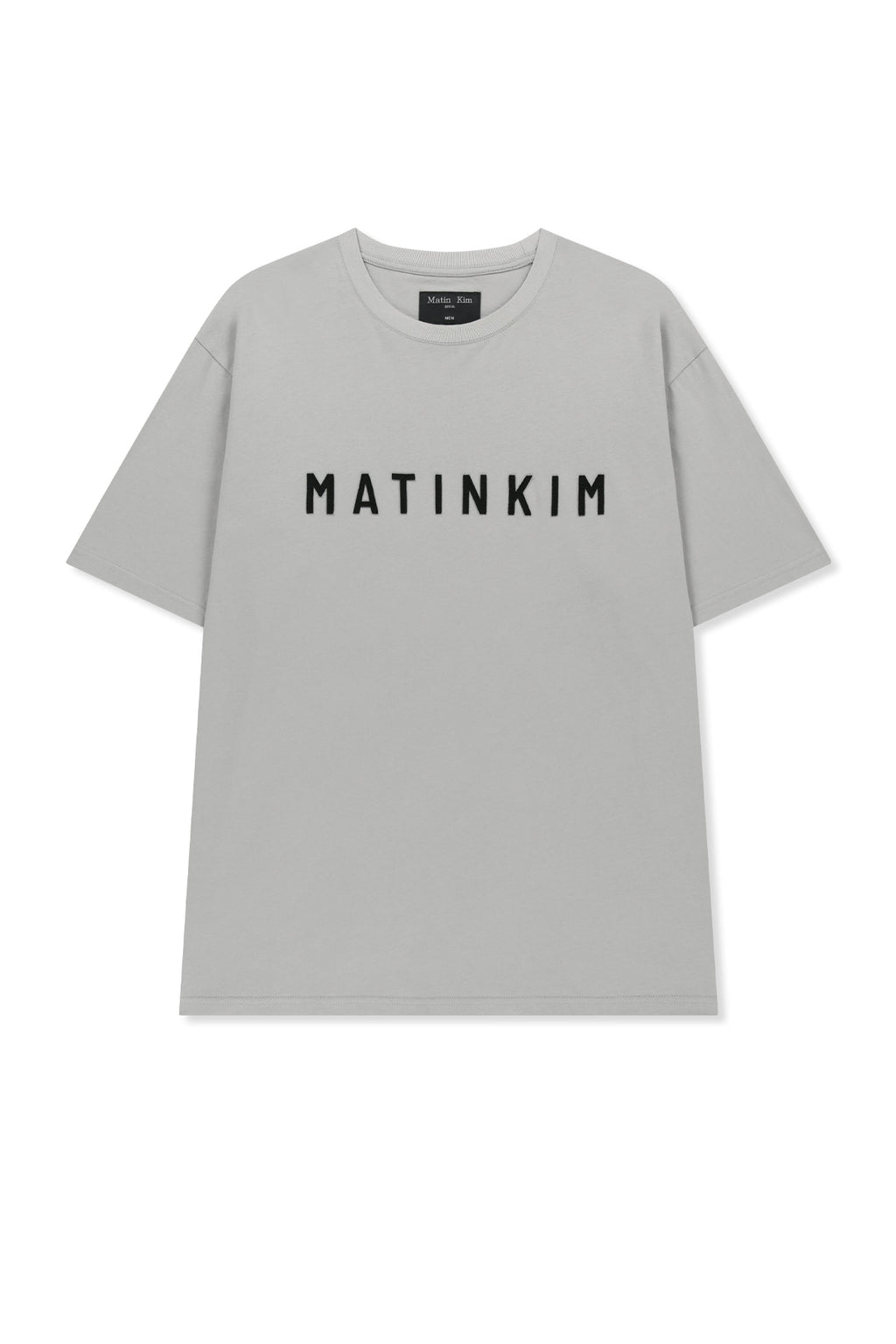 Matin Kim - Applique Felt Logo Top (Grey) product image 1 | TRAB K-Fashion Australia