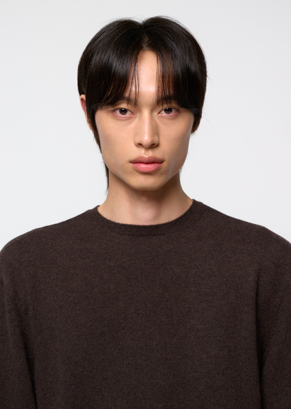 Amomento - Cashmere Easy Crewneck Knit (Brown) product image 5 | TRAB K-Fashion Australia