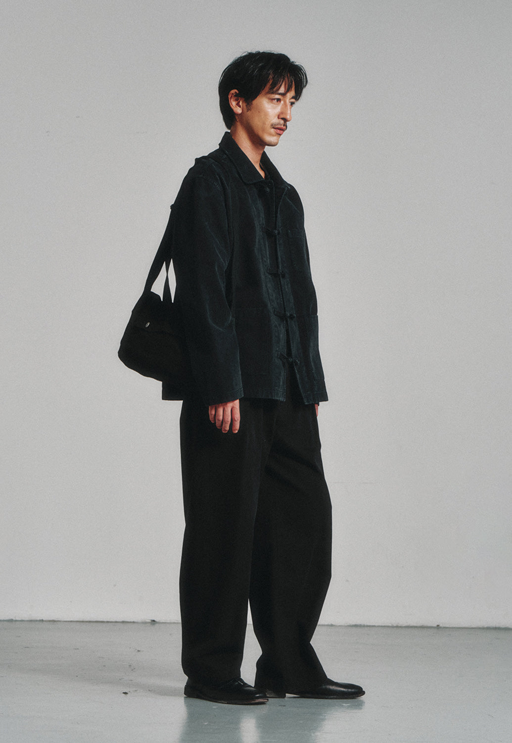 Art if acts - Washed Chinese Work Jacket (Vintage Black) product image 3 | TRAB K-Fashion Australia