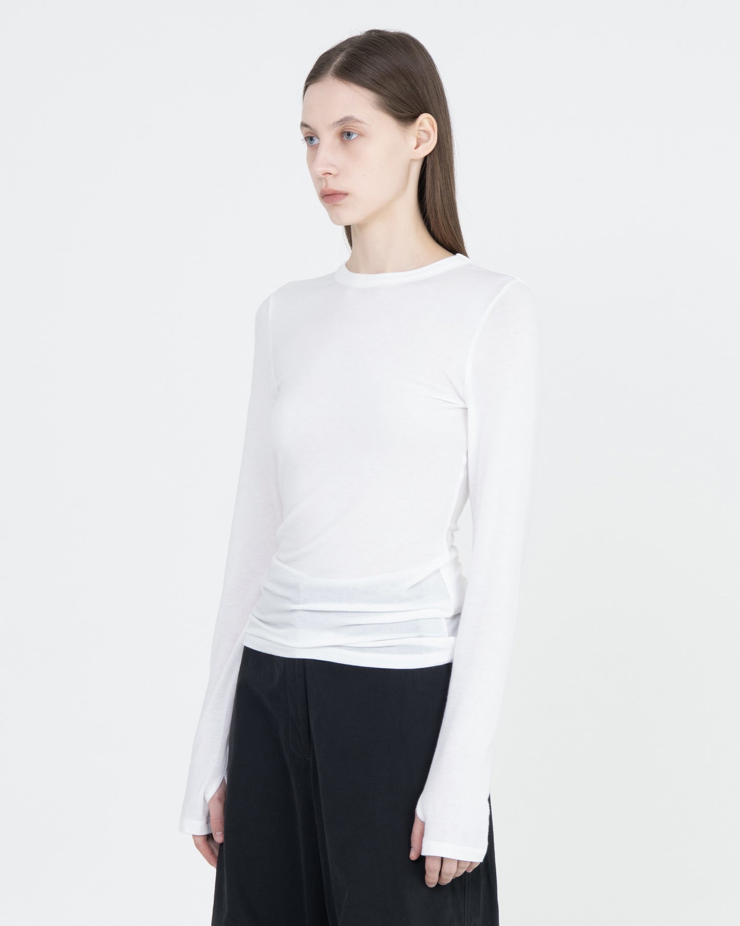 Brownyard - Seethrough Long Sleeve (White) product image 3 | TRAB K-Fashion Australia