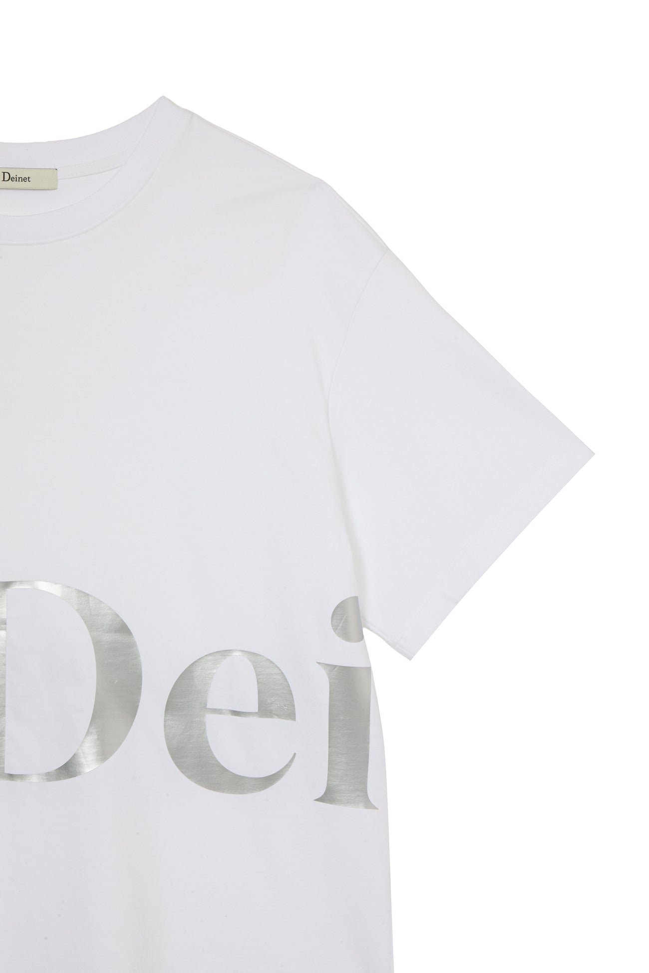 Deinet - Silver Logo T-Shirt (White) product image 11 | TRAB K-Fashion Australia
