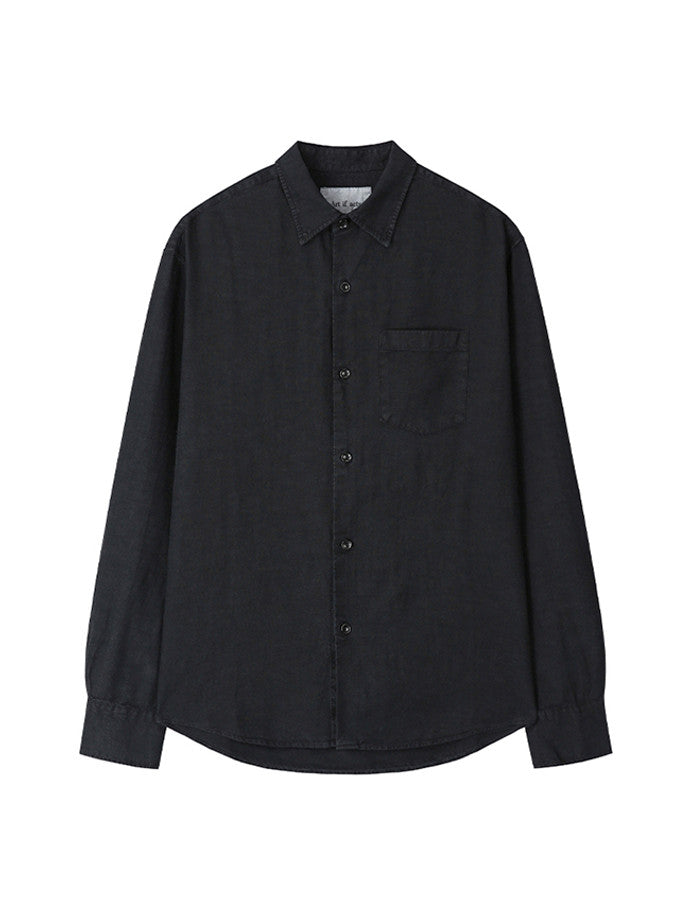 Art if acts - Washed Linen Shirt (Black) product image 5 | TRAB K-Fashion Australia