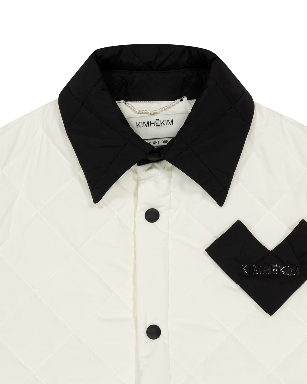 Kimhe Kim - Bi-Color Quilted Jacket (Ivory/Black) product image 9 | TRAB K-Fashion Australia