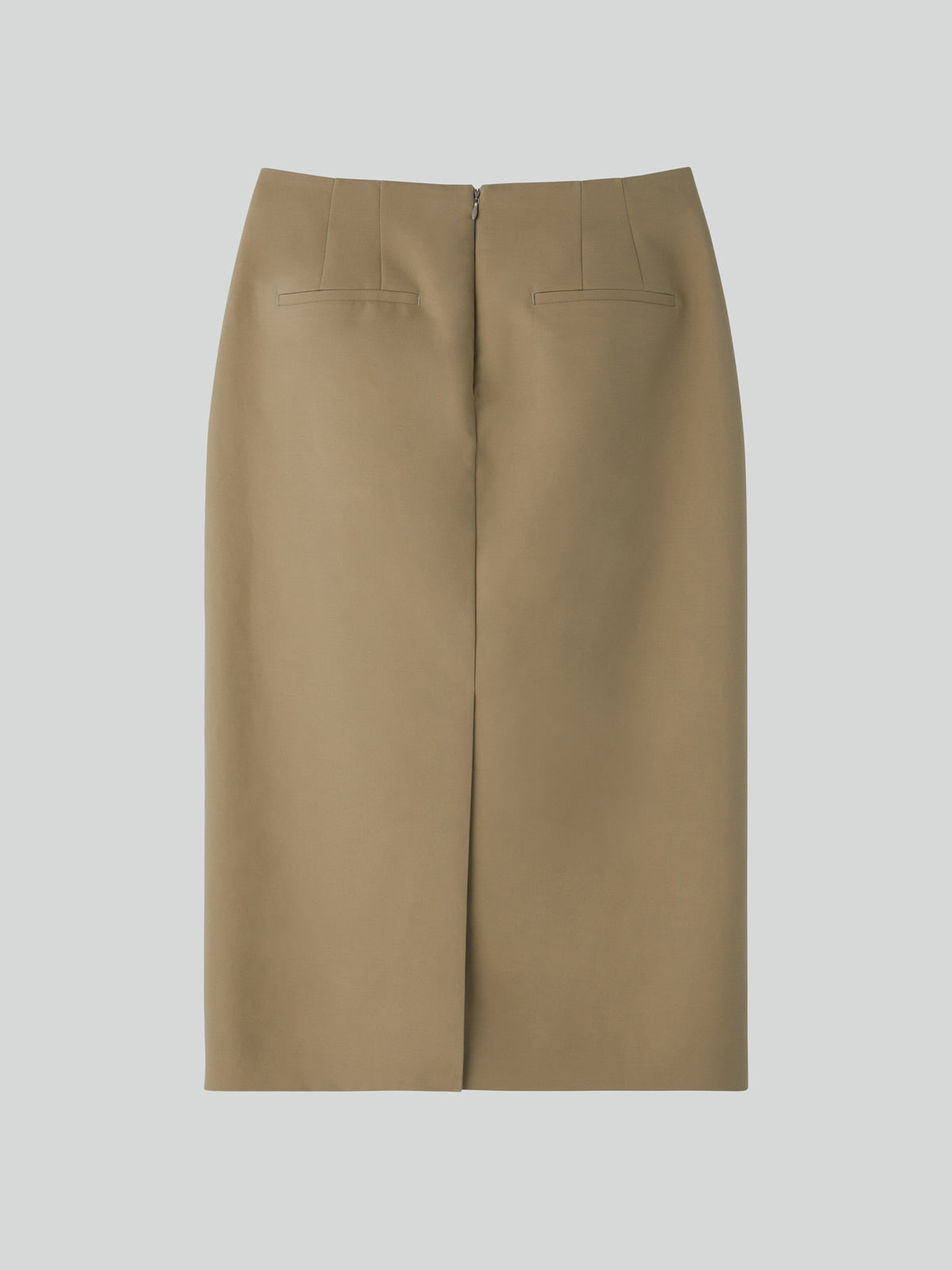 Recto - Heavy Cotton Pencil Skirt (Khaki Beige) product image 5 | TRAB K-Fashion Australia