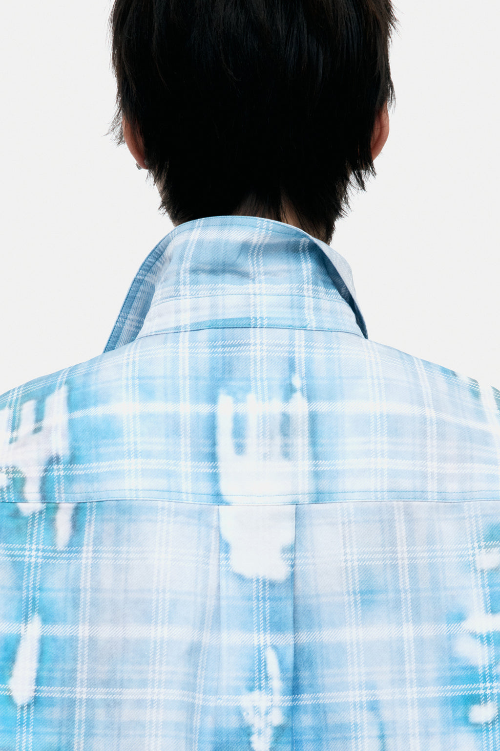 Andersson Bell - Trompe L'oeil Printed Check Shirts (Blue) product image 5 | TRAB K-Fashion Australia