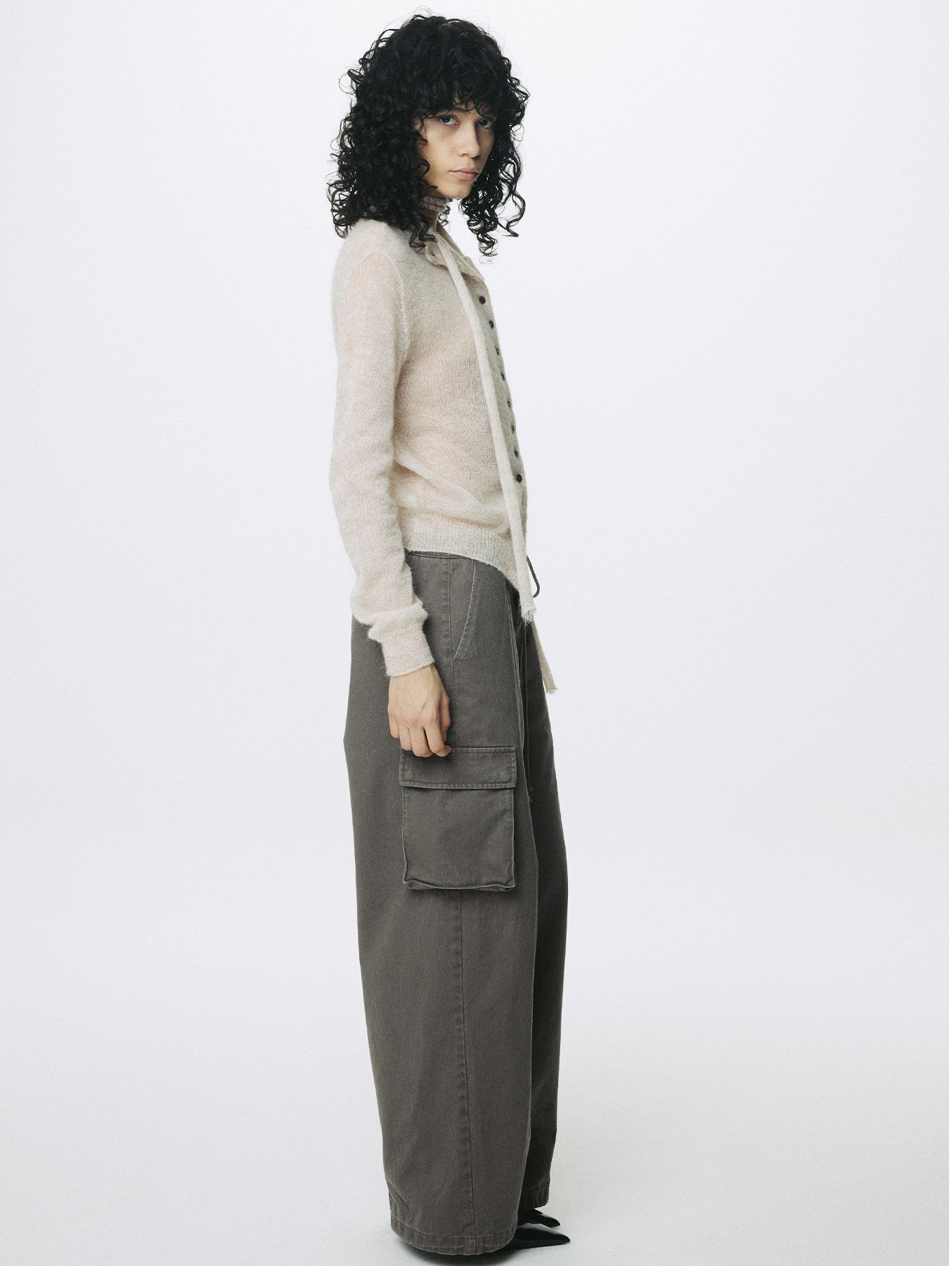 Tonywack - Cotton Drawstring Cargo Trousers (Pale Brown) product image 3 | TRAB K-Fashion Australia