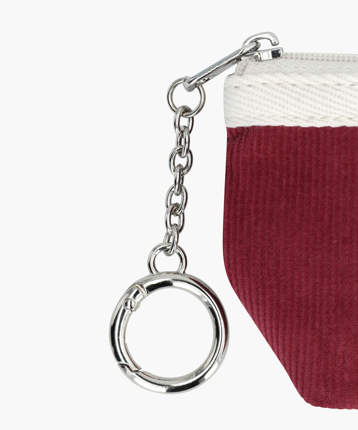 Marithe & Francois Girbaud - Mini Corduroy Pouch Keyring (Burgundy) product image 4 | TRAB K-Fashion Australia
