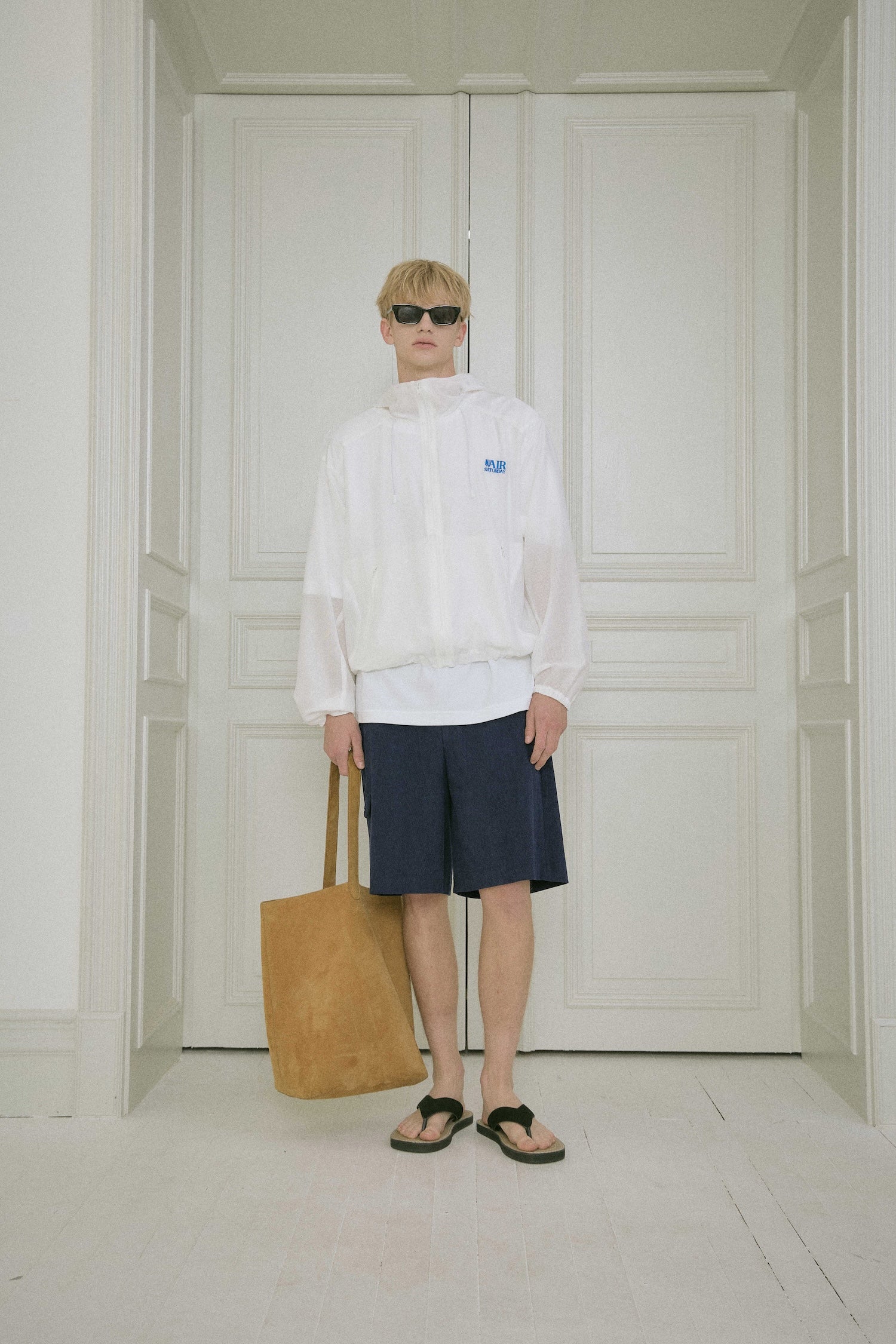 Stu - Stripe Windbreaker (White) product image 11 | TRAB K-Fashion Australia