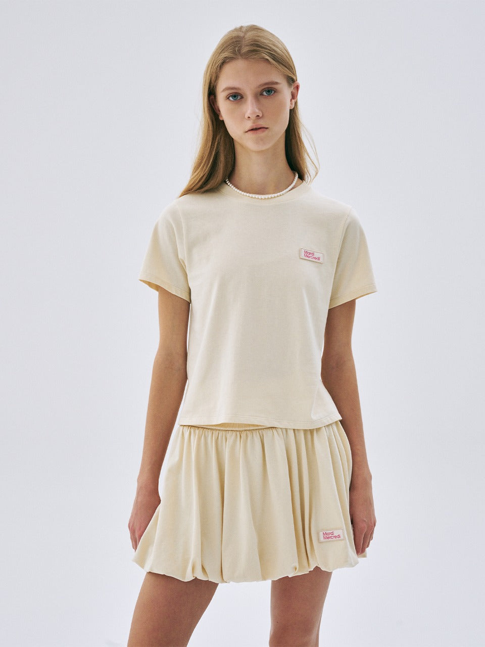 Mardi Mercredi - Volume Mini Skirt (Butter) product image 1 | TRAB K-Fashion Australia