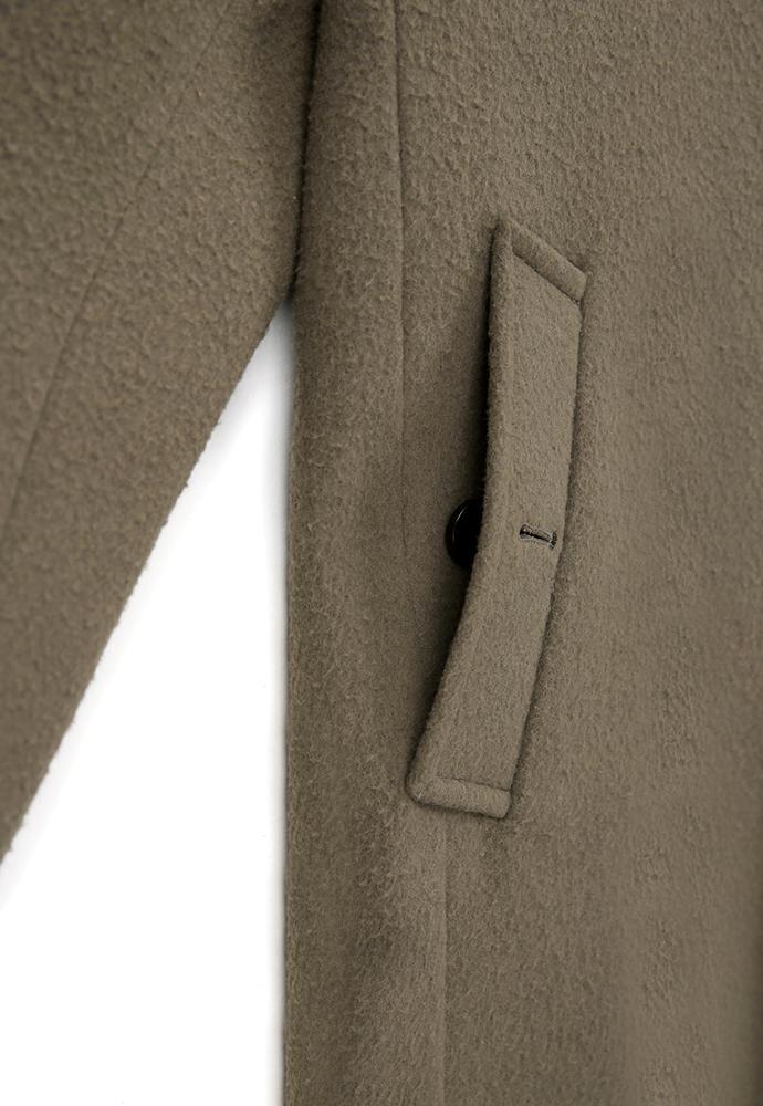 Art if acts - Leather Collar Casentino Half Coat (Moss Grey) product image 11 | TRAB K-Fashion Australia