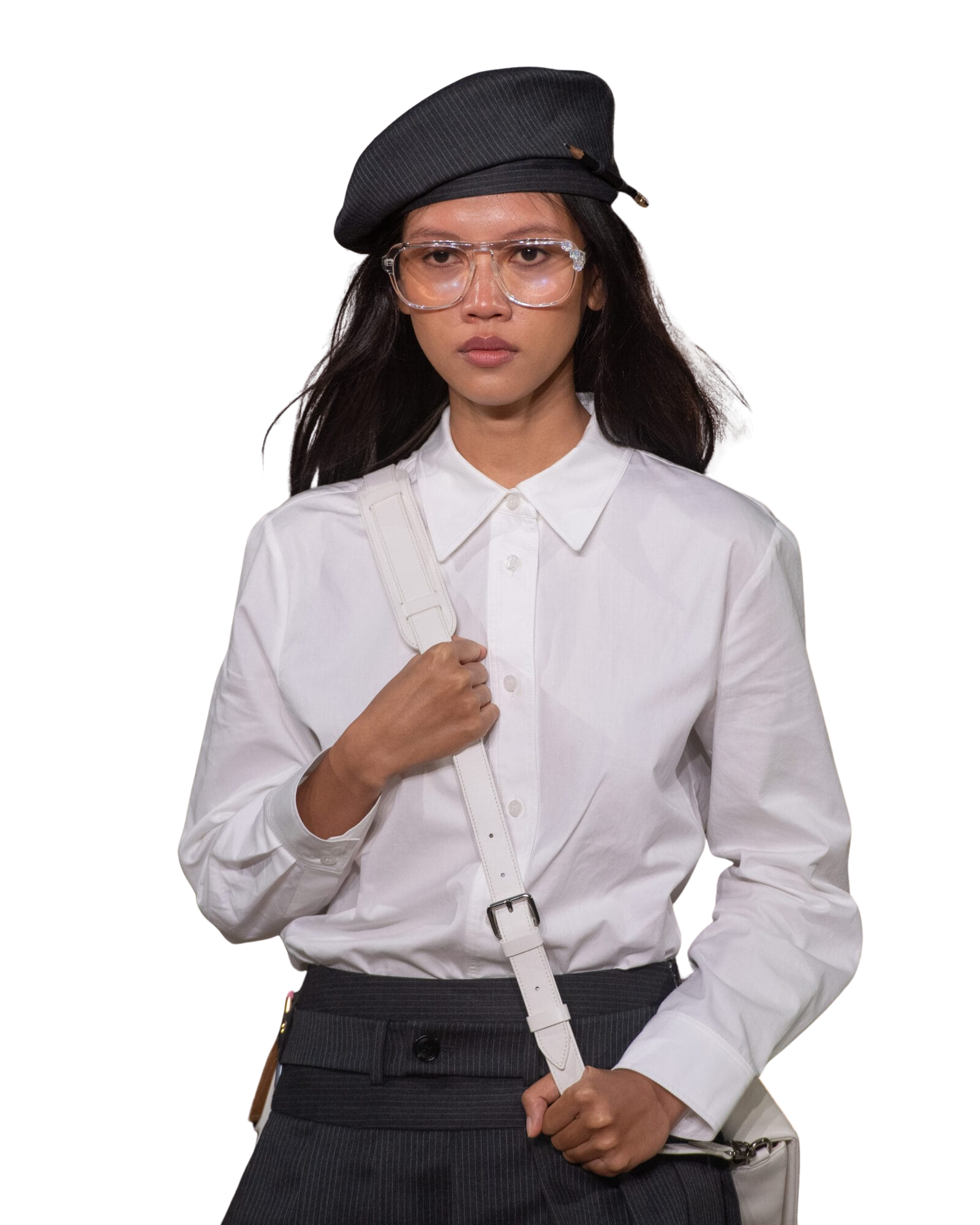 Kimhe Kim - Stripped Beret (Grey) product image 5 | TRAB K-Fashion Australia