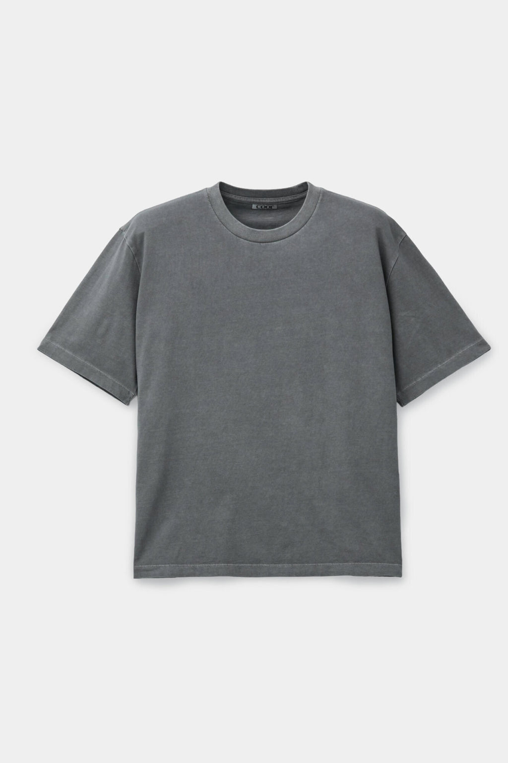 Coor - Pigment Dyed Cotton T-Shirt (Washed Grey) product image 1 | TRAB K-Fashion Australia