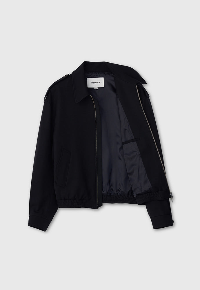 Tonywack - Wool Twill Epaulet Blouson (Midnight) product image 9 | TRAB K-Fashion Australia
