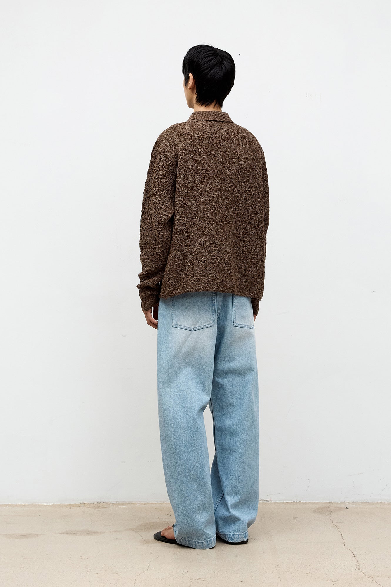 Coor - Crochet Collar Knit (Brown) product image 4 | TRAB K-Fashion Australia