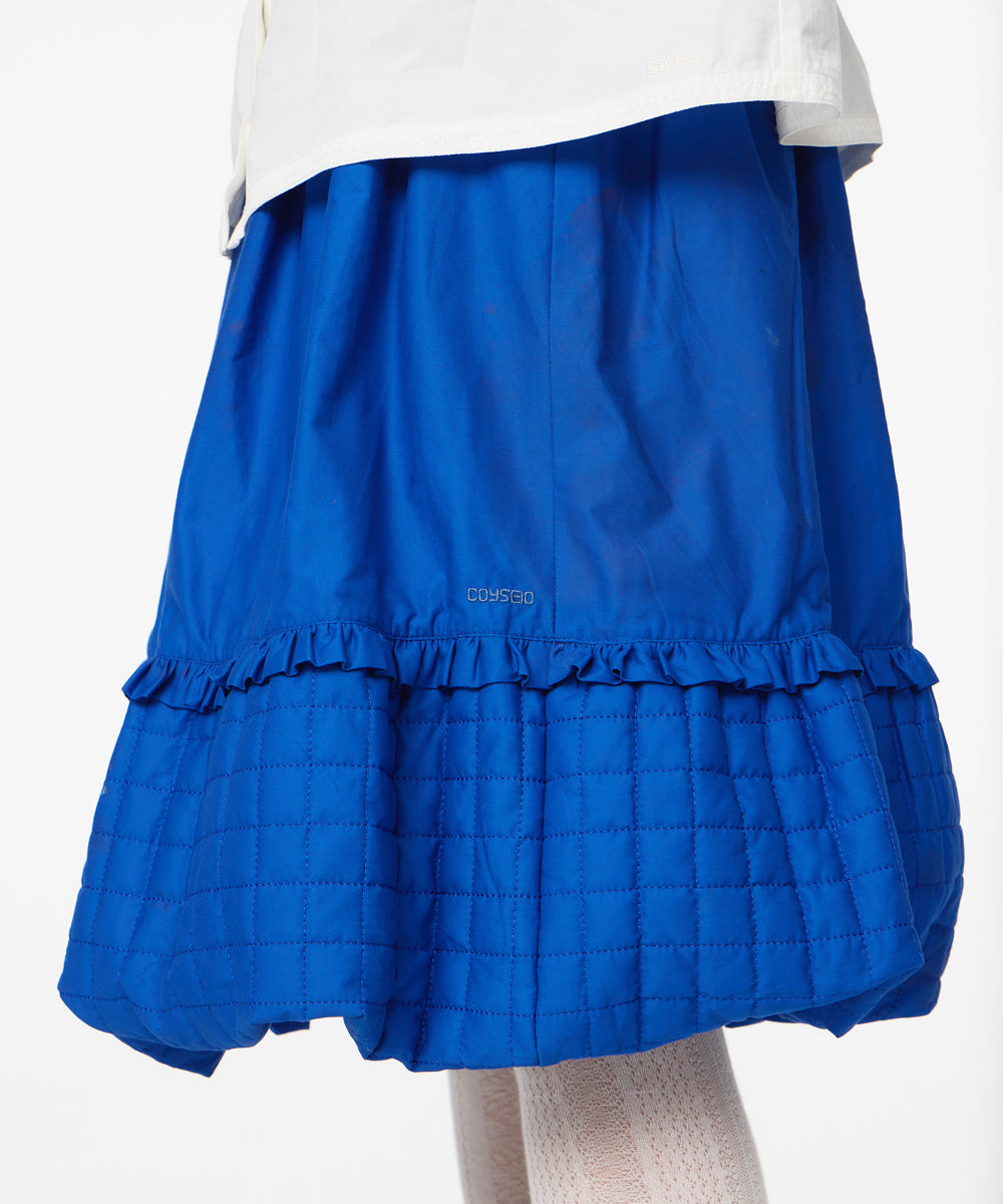 Coyseio - Quilted Shirring Balloon Skirt (Blue) product image 8 | TRAB K-Fashion Australia