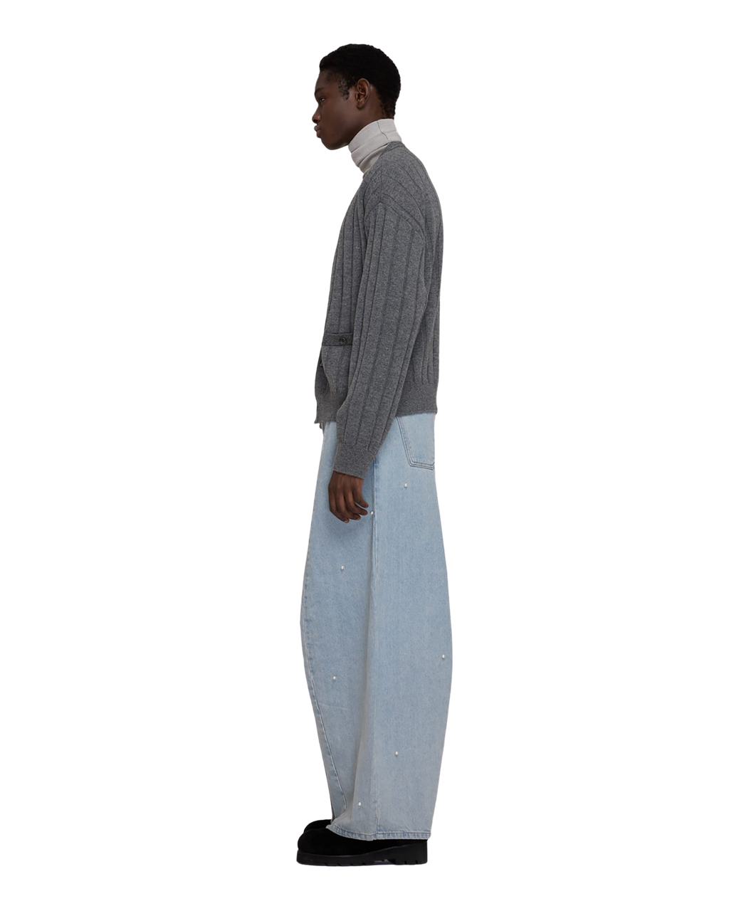 Kimhe Kim - V-Neck Cardigan (Dark Grey) product image 6 | TRAB K-Fashion Australia
