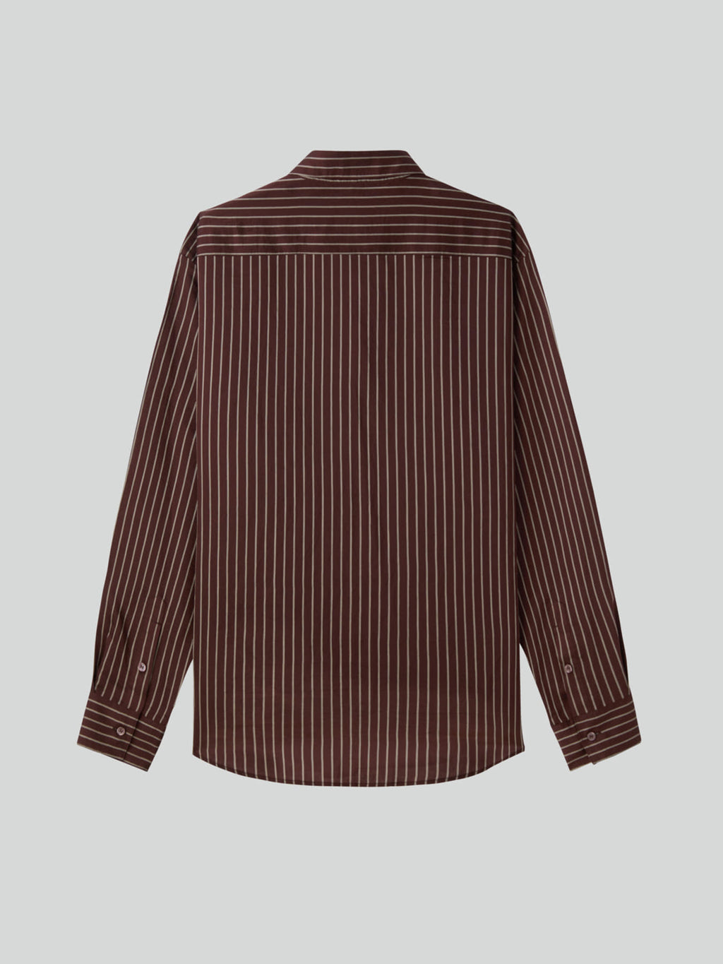 Recto - Lea Stripe Shirt (Red Brown) product image 11 | TRAB K-Fashion Australia