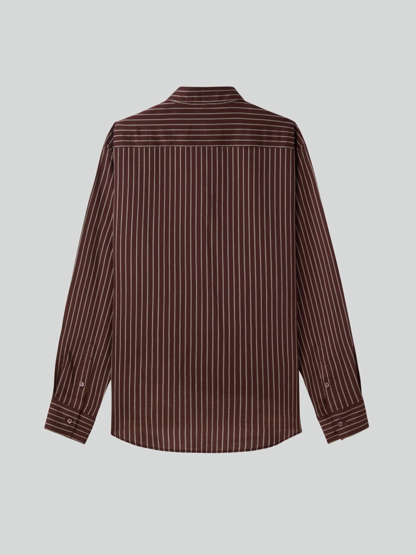 Recto - Lea Stripe Shirt (Red Brown) product image 11 | TRAB K-Fashion Australia