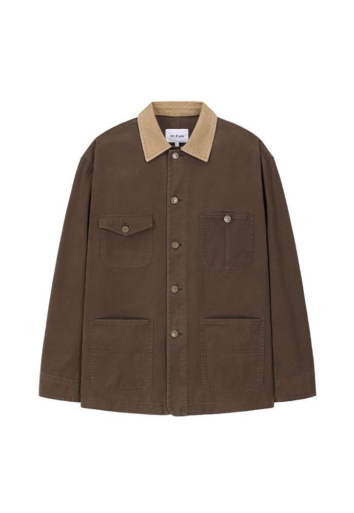 Art if acts - Garment Washed Chore Jacket (Vintage Brown) product image 8 | TRAB K-Fashion Australia