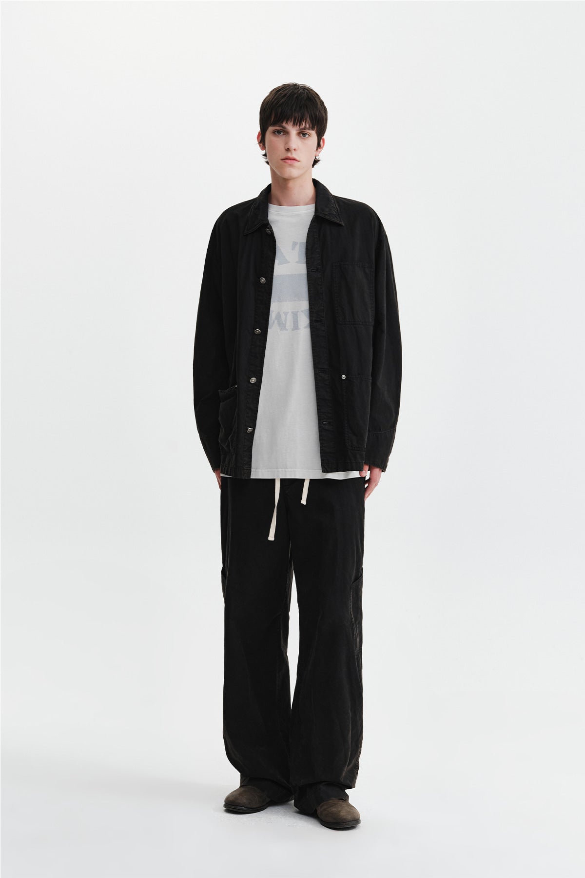 Matin Kim - Faded Wax Pants (Black) product image 9 | TRAB K-Fashion Australia