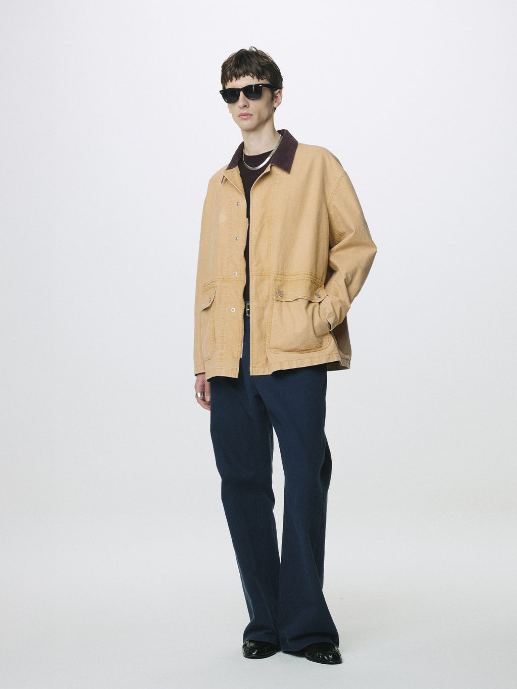 Tonywack - Garment Washed Barn Jacket (Faded Beige) product image 4 | TRAB K-Fashion Australia