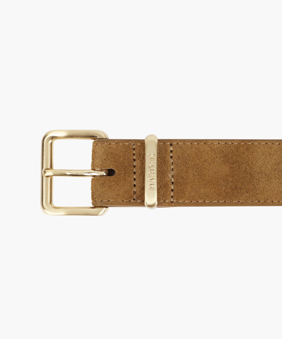 Marithe & Francois Girbaud - Suede Belt (Brown) product image 4 | TRAB K-Fashion Australia