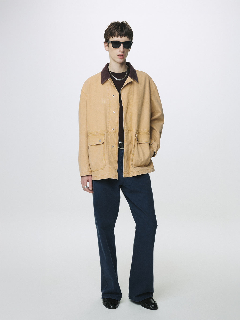 Tonywack - Garment Washed Barn Jacket (Faded Beige) product image 1 | TRAB K-Fashion Australia